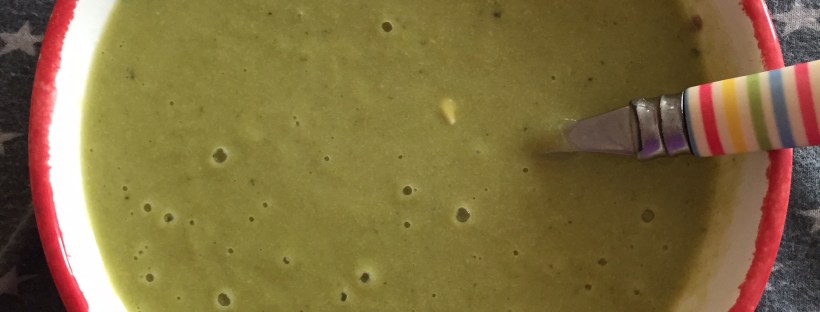 broccoli pea spinach feta soup